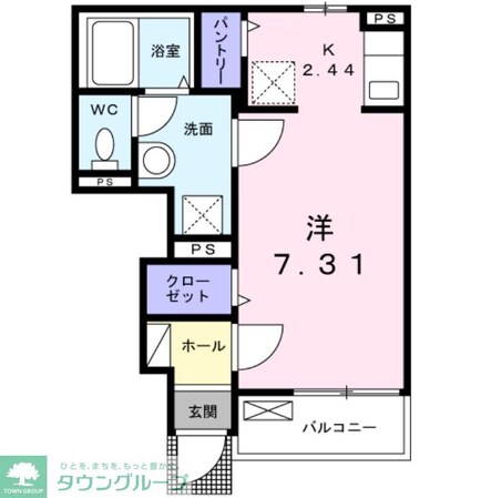 シャン ド フルールの物件間取画像